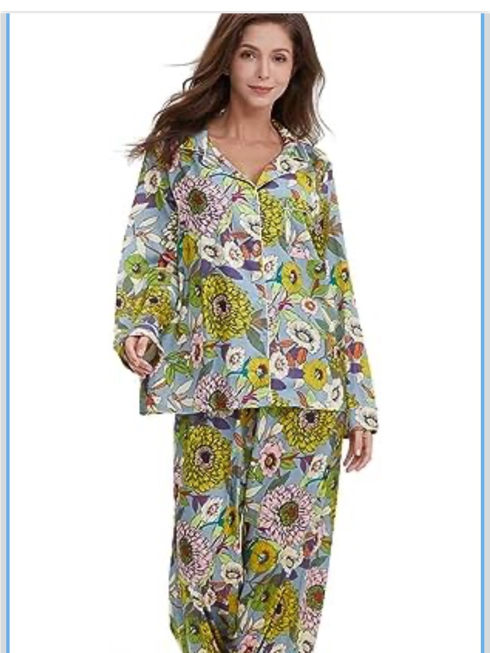 YiNi LuLu Womens Silk Satin Pajamas Set  2 Piece Oversized with Pockets
